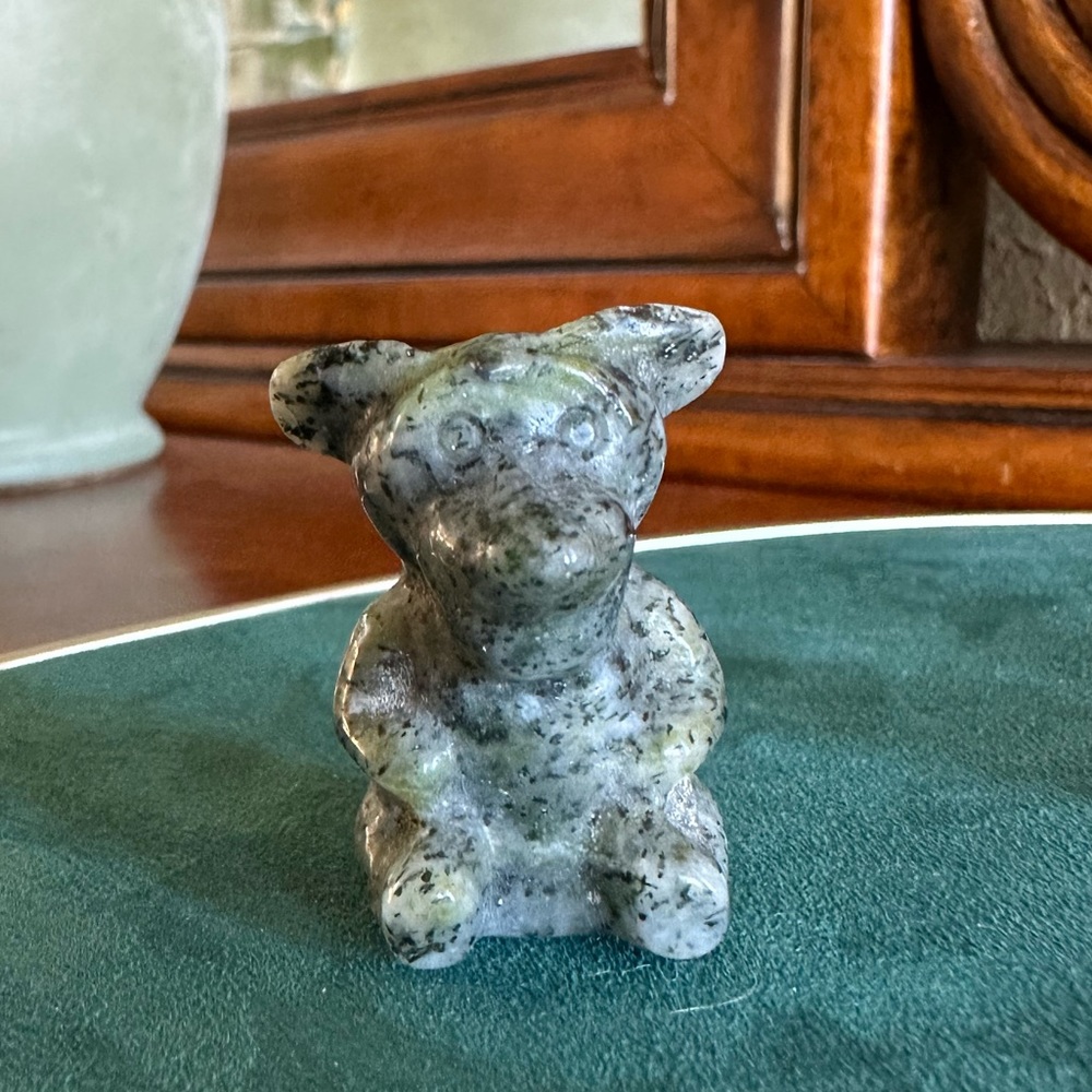 Moss Agate Tigger. Natural gemstone crystal.